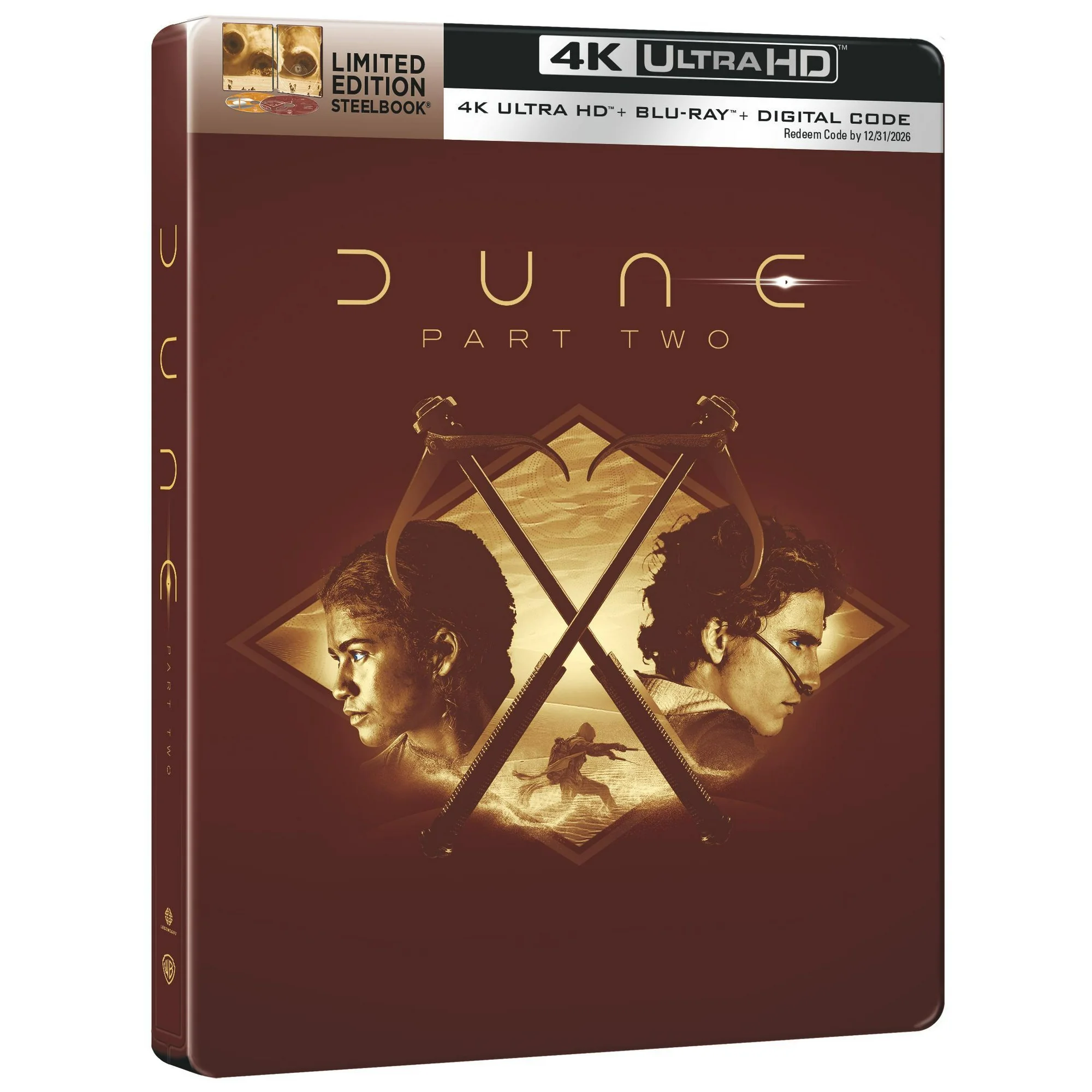 Dune: Part Two Steelbook (4k, Blu-ray)