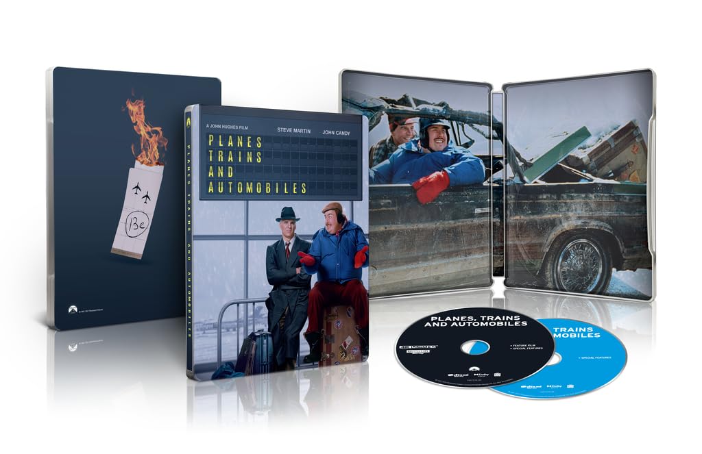 Planes, Trains and Automobiles Amazon Exclusive Steelbook (4k, Blu-ray)