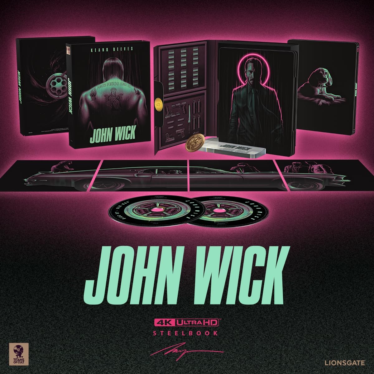 John Wick Titans of Cult Steelbook (4k, Blu-ray)