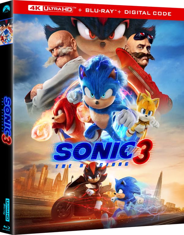 Sonic The Hedgehog 3 Steelbook (4k, Blu-ray)