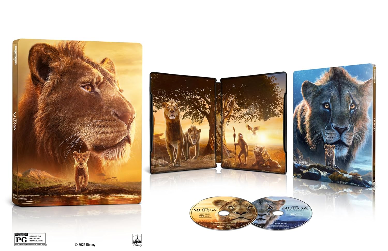 Mufasa: The Lion King Steelbook (4k, Blu-ray)