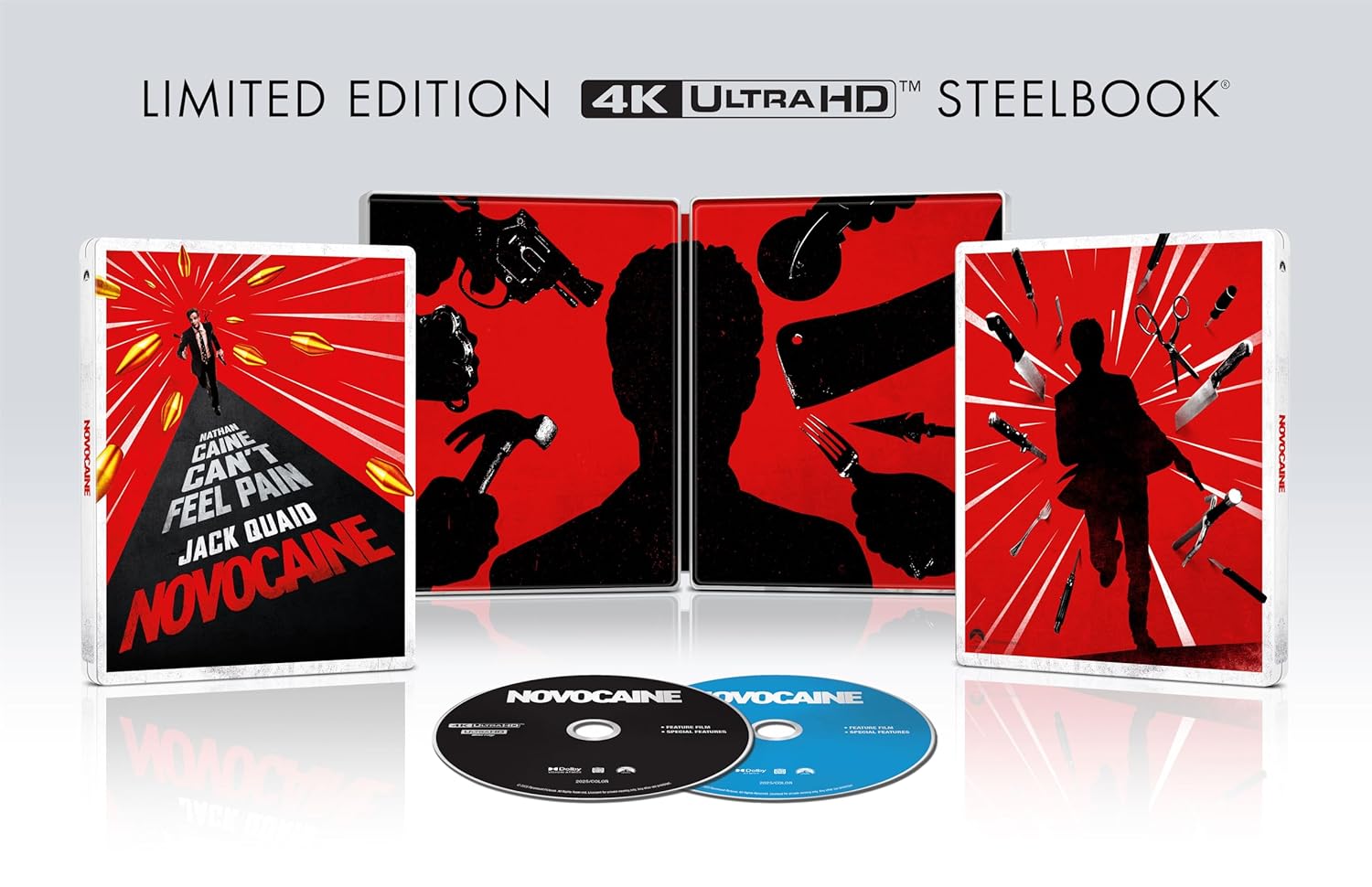 Novocaine Steelbook (4k, Blu-ray)